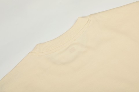 Ami Heart Embroidered Short Sleeve T-Shirt Cream Red view 6