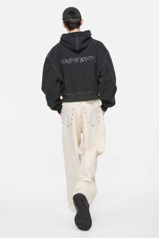 Essentials Fear of God Black Zip Hoodie Jacket view 9