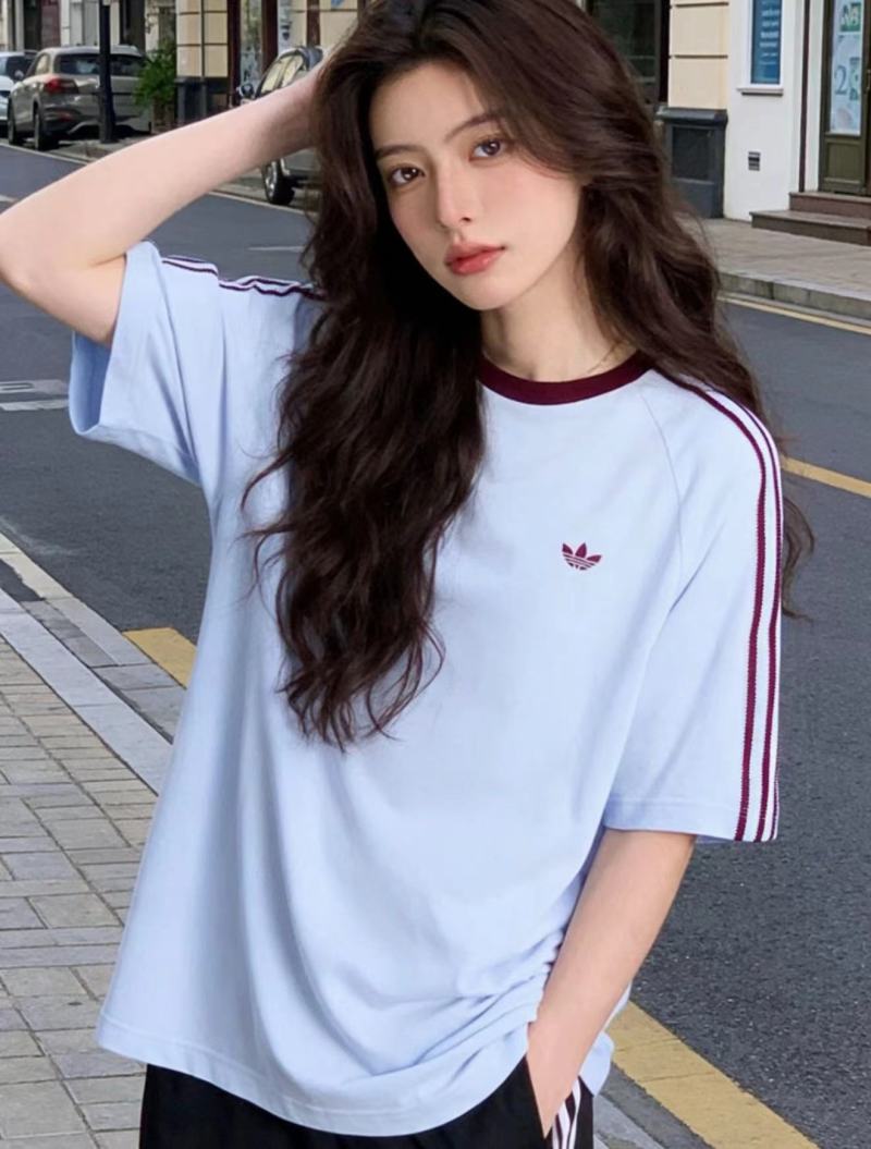 Adidas Originals Britcore Ringer Light Blue T-Shirt view