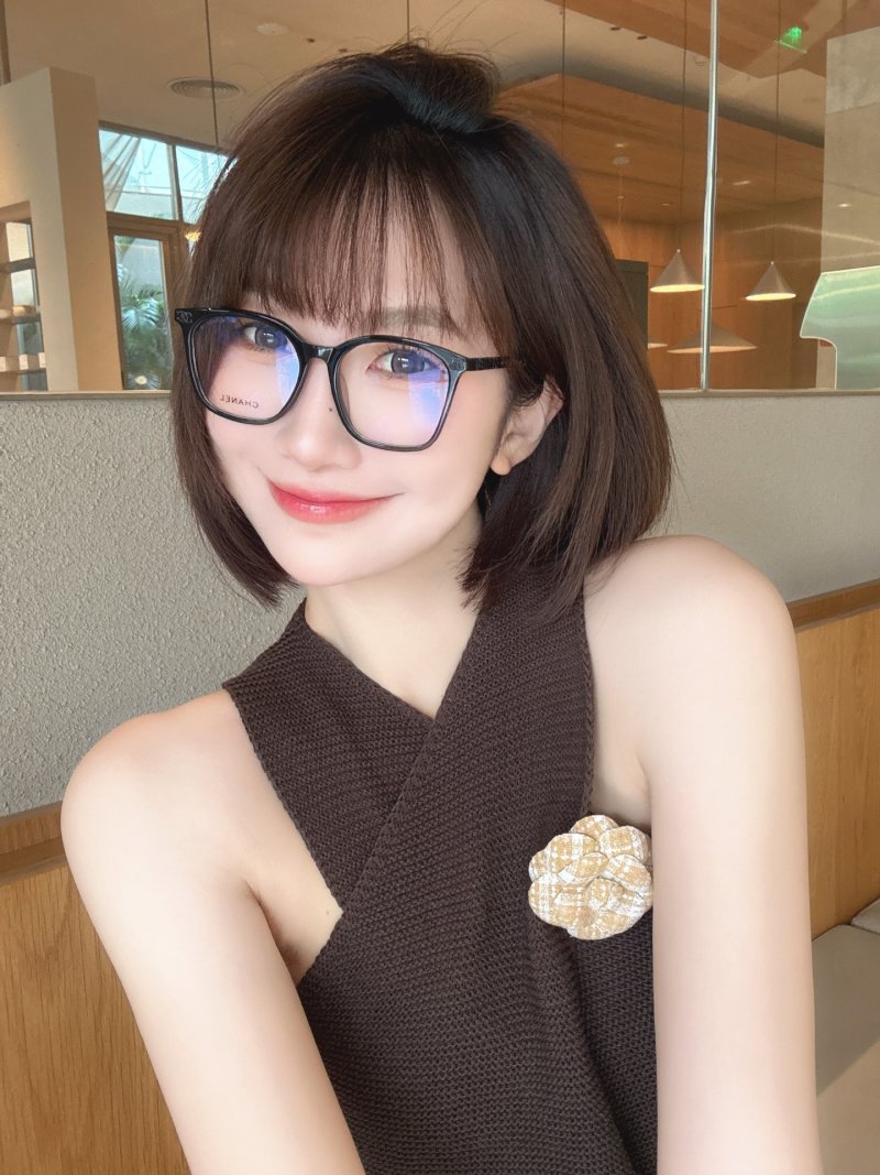 Chanel Black Pearl Square Sunglasses CH0606 view