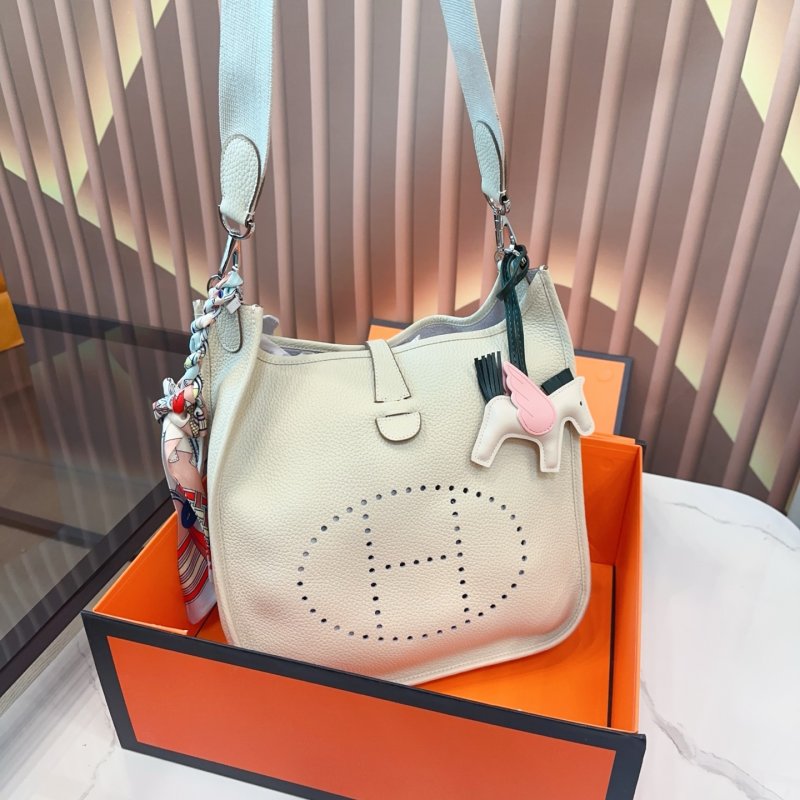 Hermès Evelyne Replica Shoulder Bag - Cream