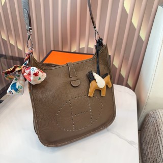 Hermès Evelyne Replica Shoulder Bag - Cream view 7