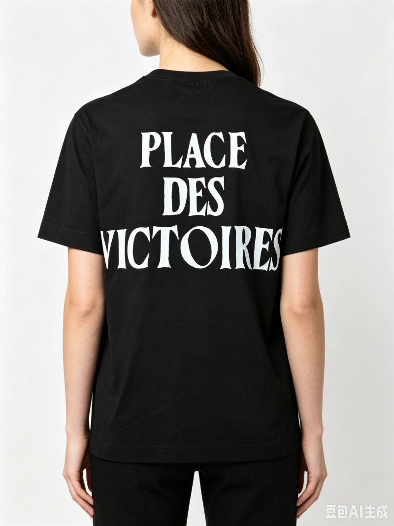 Ami Paris Place des Victoires Black T-Shirt view