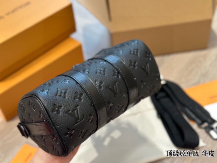 Louis Vuitton x Nigo Keepall XS Monogram Pillow Bag Black view 7