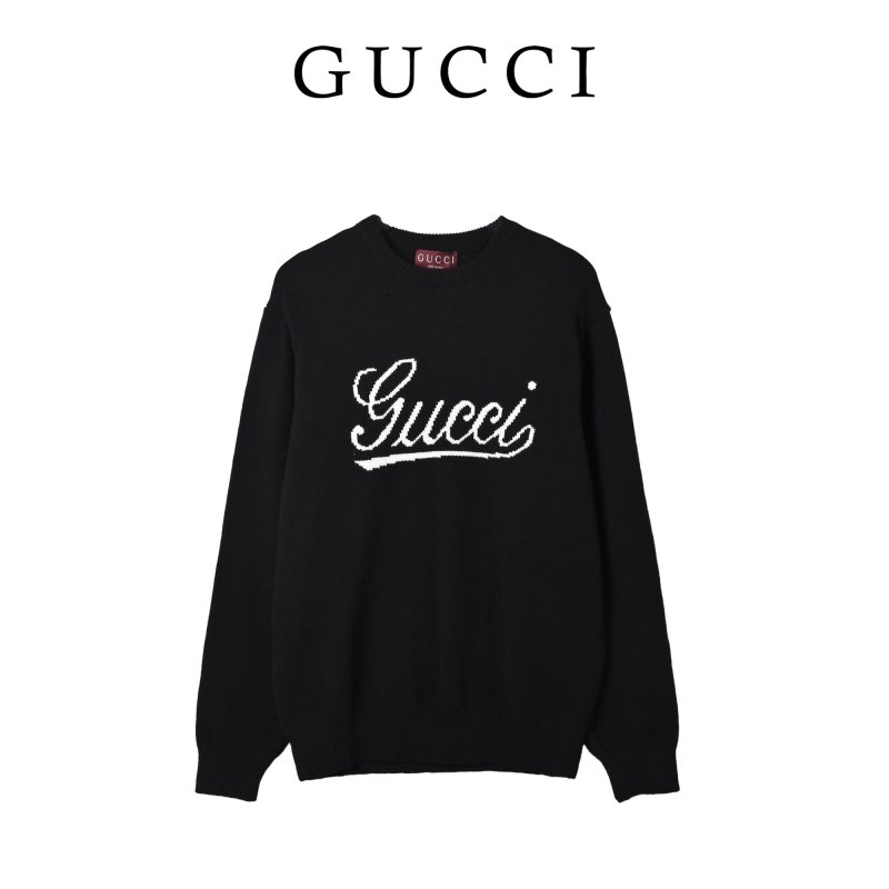 Gucci Script Logo Black Sweatshirt view