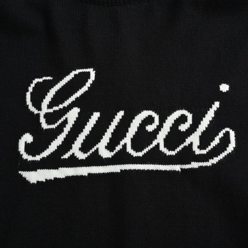 Gucci Script Logo Black Sweatshirt view