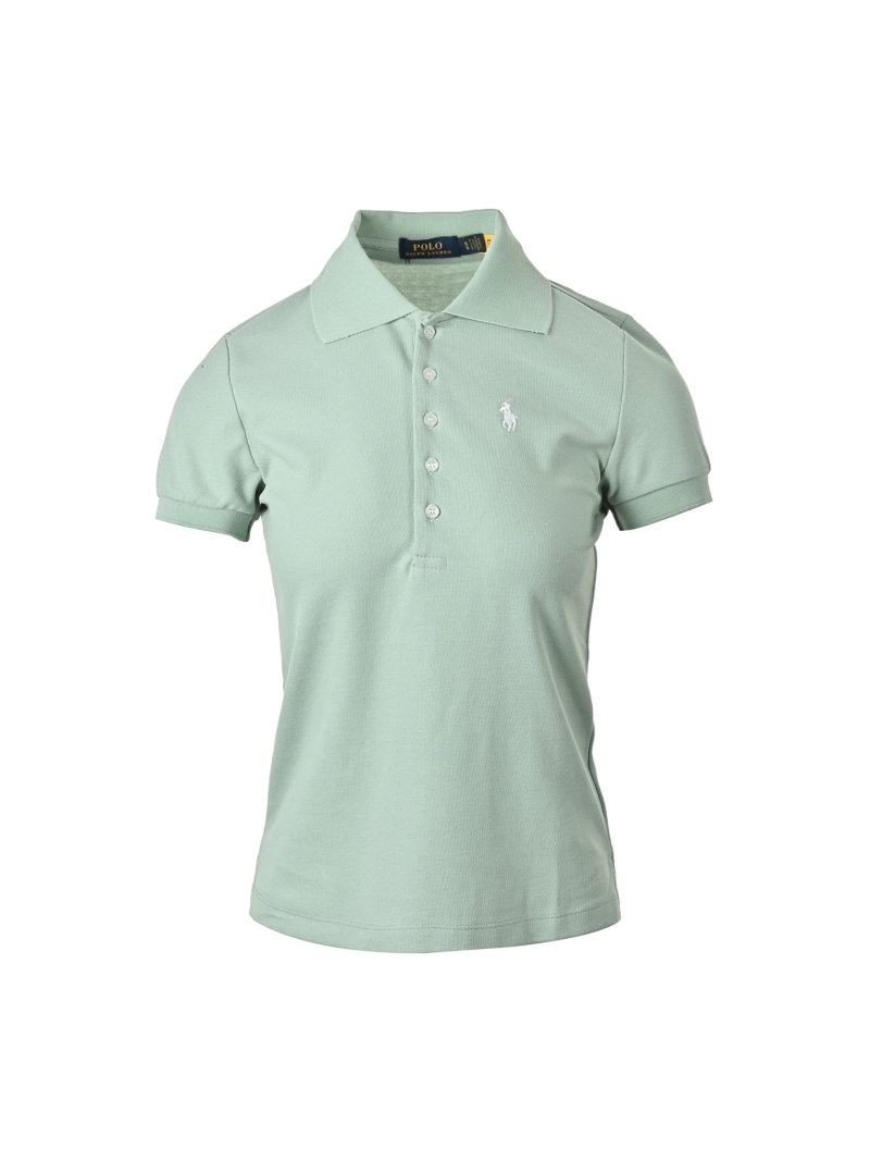 Ralph Lauren Women's Sage Green Short Sleeve Polo Shirt view