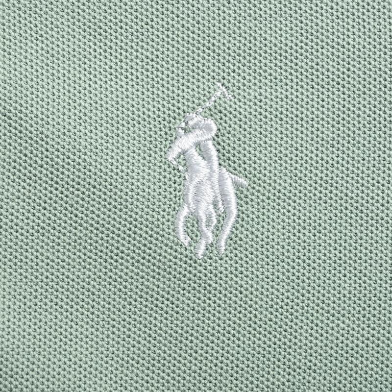 Ralph Lauren Women's Sage Green Short Sleeve Polo Shirt view