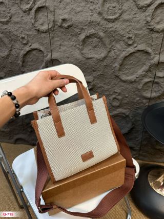 MLB Large Capacity Tote Bag Cream & Brown view 4