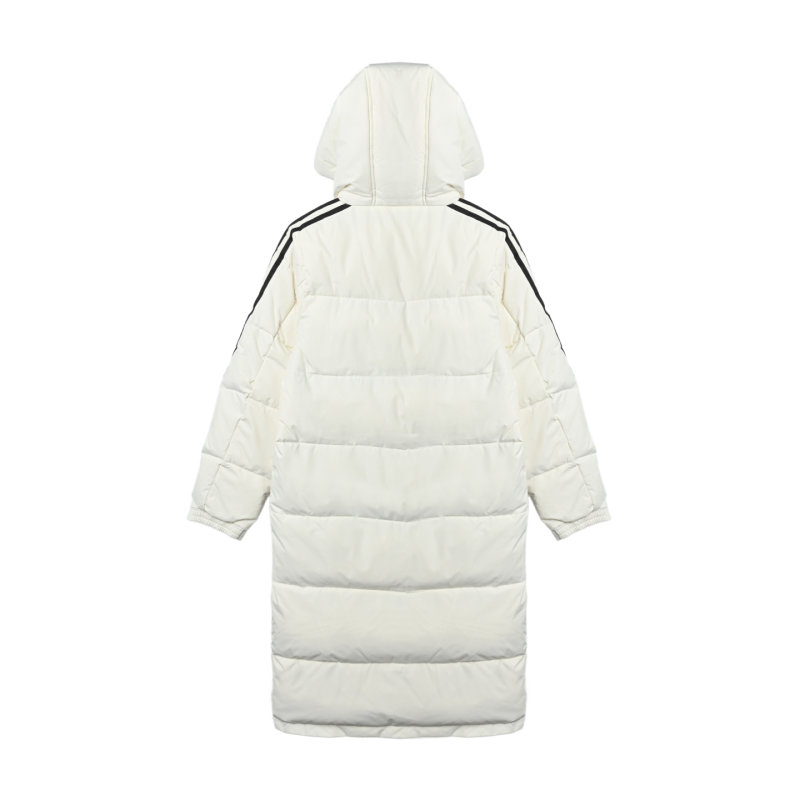 Adidas Three Stripe White Puffer Down Jacket view