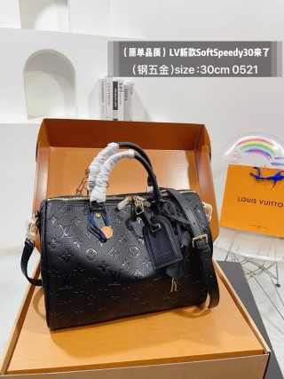 Louis Vuitton Soft Speedy 30 Monogram Black view 1