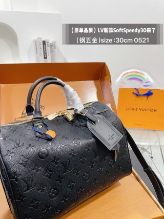 Louis Vuitton Soft Speedy 30 Monogram Black view 2