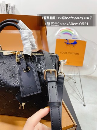 Louis Vuitton Soft Speedy 30 Monogram Black view 4