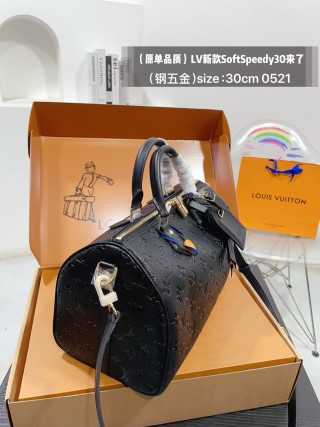 Louis Vuitton Soft Speedy 30 Monogram Black view 5
