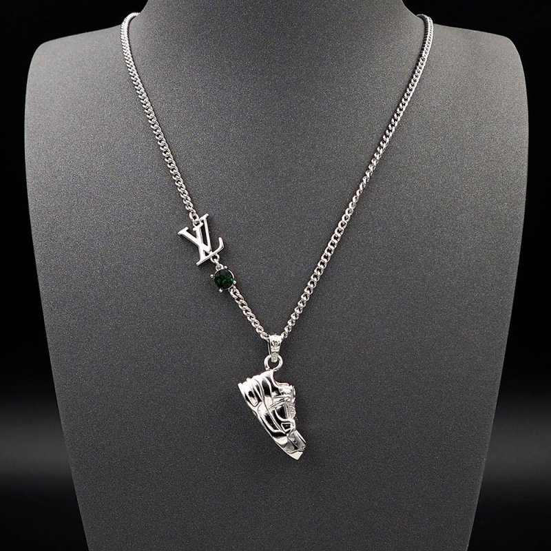 Louis Vuitton LV Trainer Strass Silver Necklace view