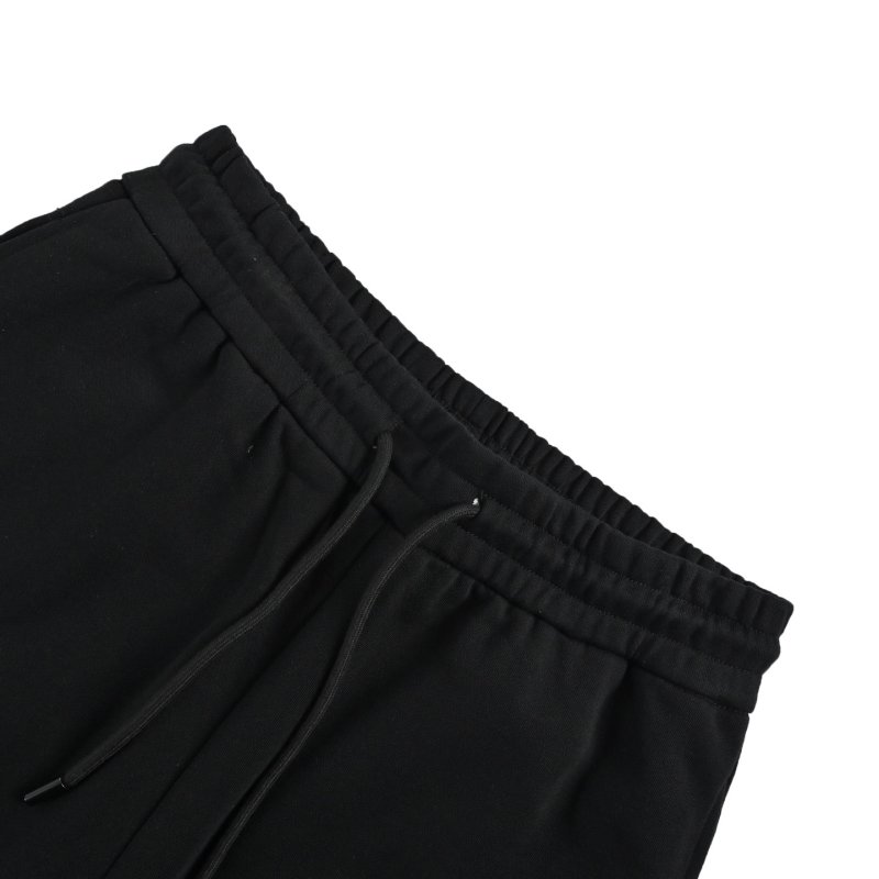 Black Embroidered Logo Shorts view