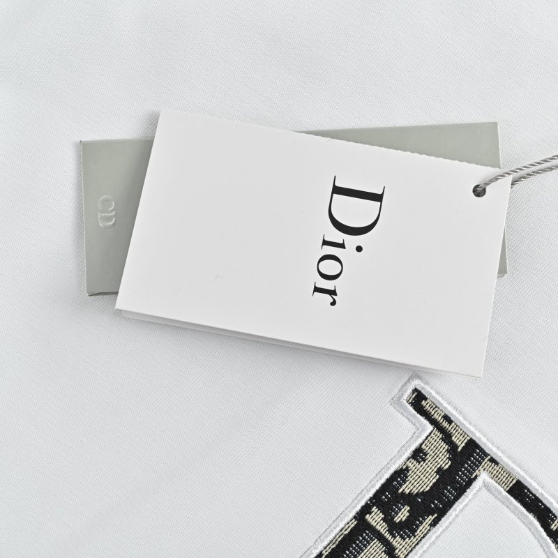 Dior CD Logo White Short-Sleeve T-Shirt view