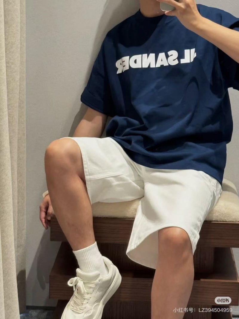 Navy Blue Oversized Graphic Print T-Shirt view