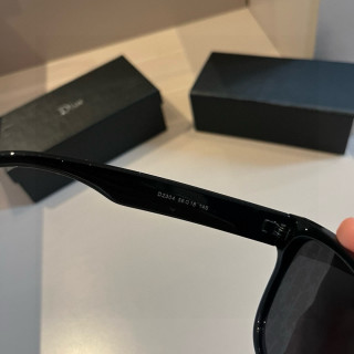 Dior Black Square Sunglasses with CD Monogram Lenses view 8