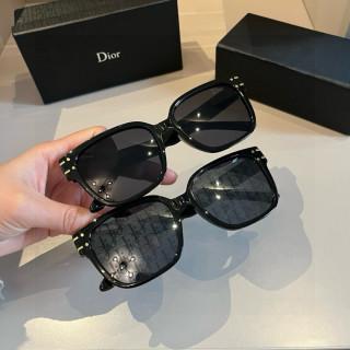 Dior Black Square Sunglasses with CD Monogram Lenses view 9