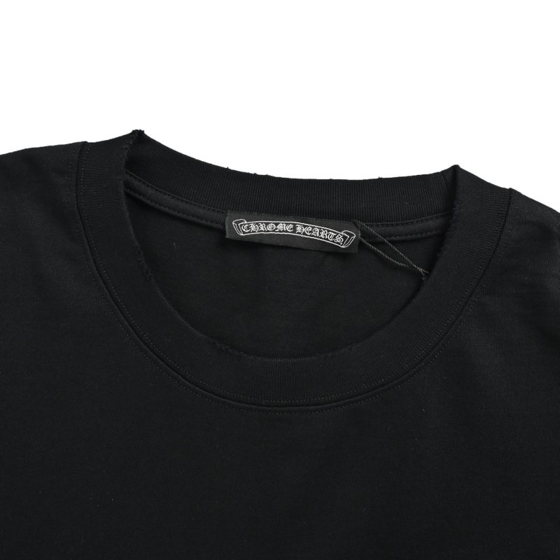 Black Oversized Short Sleeve T-Shirt with Pink Circle Logo view