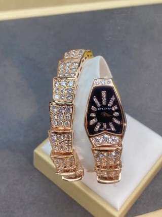 Bulgari Serpenti Two-Coil Rose Gold Diamond Watch view 6