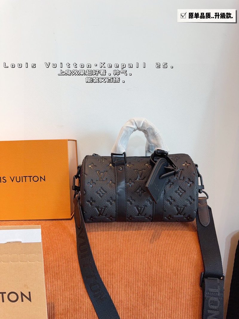 Louis Vuitton x Nigo Keepall 25 Monogram Canvas Duffel Bag Black