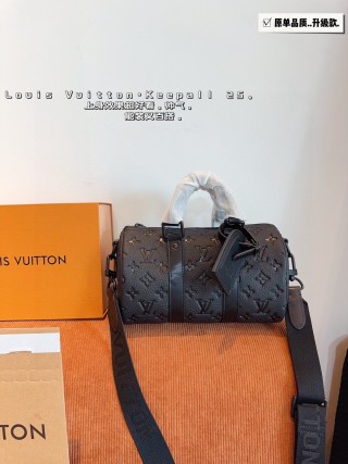 Louis Vuitton x Nigo Keepall 25 Monogram Canvas Duffel Bag Black view 1