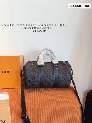 Louis Vuitton x Nigo Keepall 25 Monogram Canvas Duffel Bag Black view 4