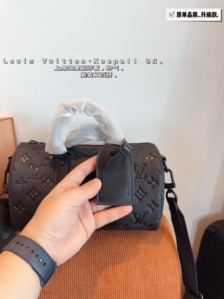 Louis Vuitton x Nigo Keepall 25 Monogram Canvas Duffel Bag Black view 6