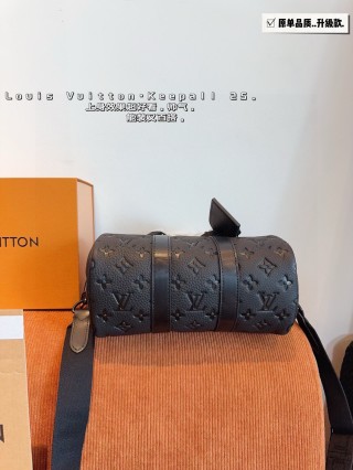 Louis Vuitton x Nigo Keepall 25 Monogram Canvas Duffel Bag Black view 7