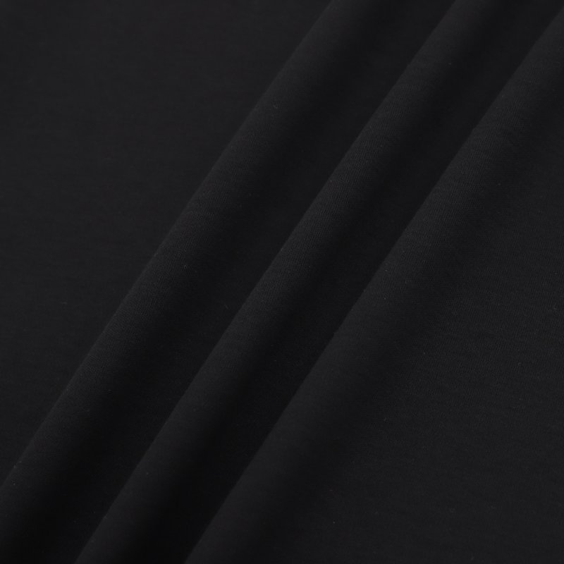Zegna Black T-Shirt with Red Logo view
