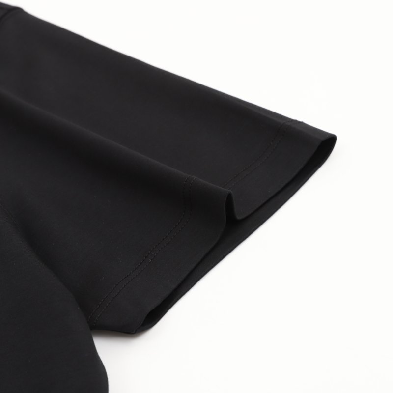 Zegna Black T-Shirt with Red Logo view