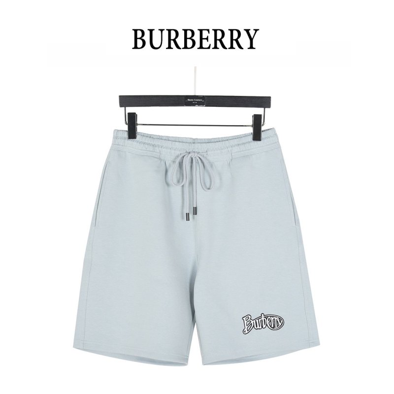 Burberry Light Blue Logo Shorts view