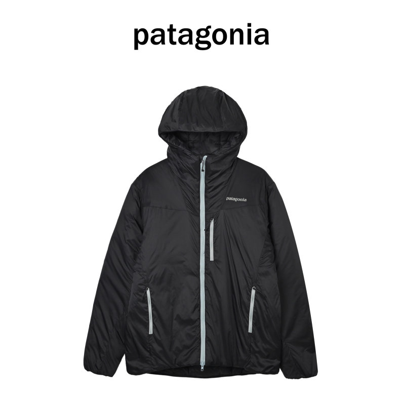 Patagonia Black Hooded Down Puffer Jacket view