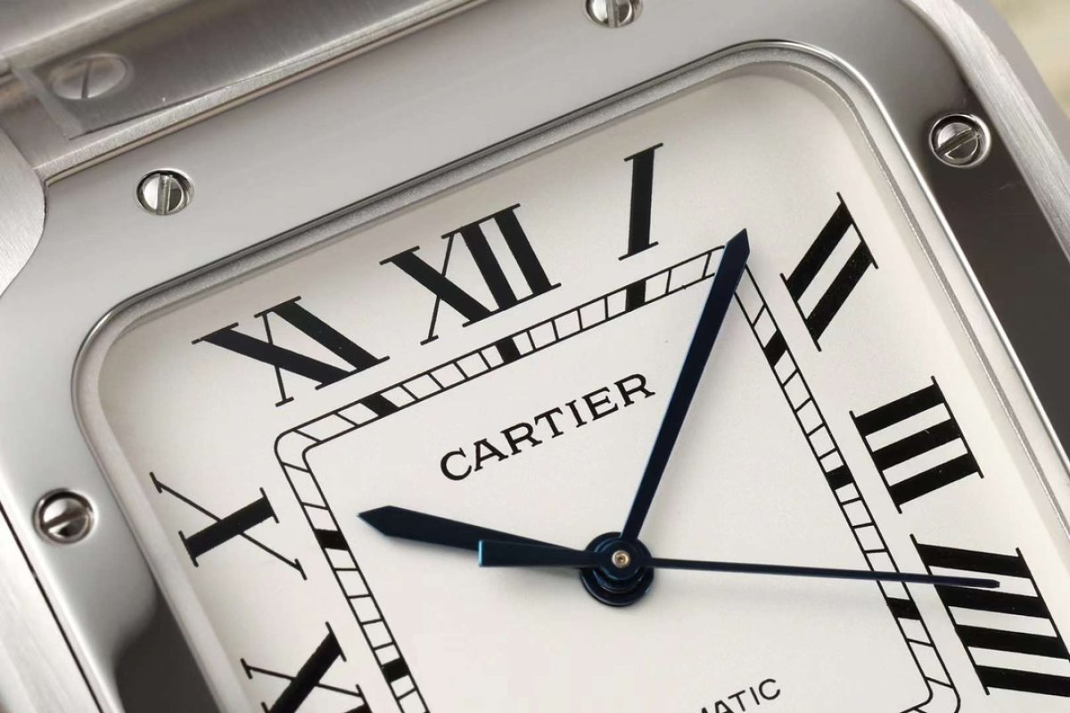 Cartier Santos Automatic Mechanical Silver Watch view