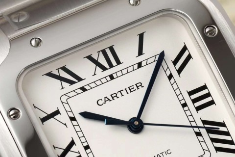 Cartier Santos Automatic Mechanical Silver Watch view 4