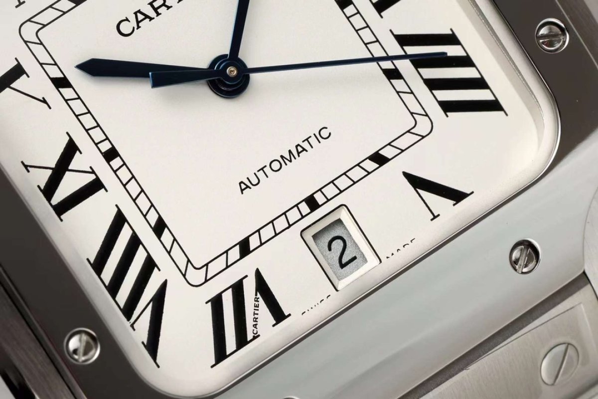 Cartier Santos Automatic Mechanical Silver Watch view