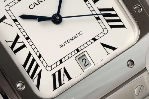 Cartier Santos Automatic Mechanical Silver Watch view 5