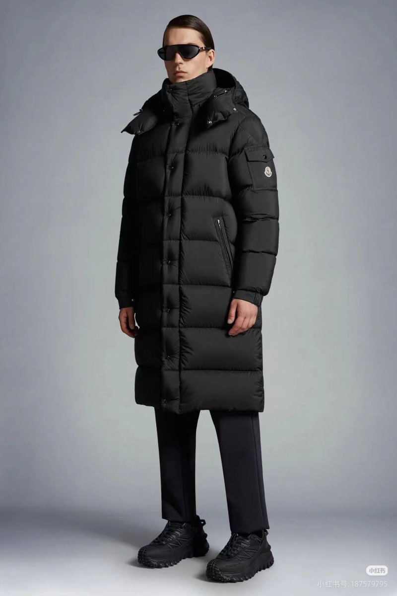 Moncler Black Long Puffer Down Jacket