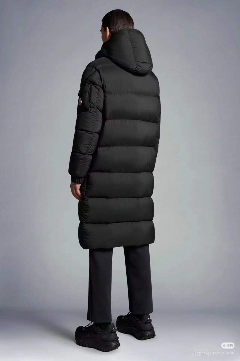 Moncler Black Long Puffer Down Jacket view
