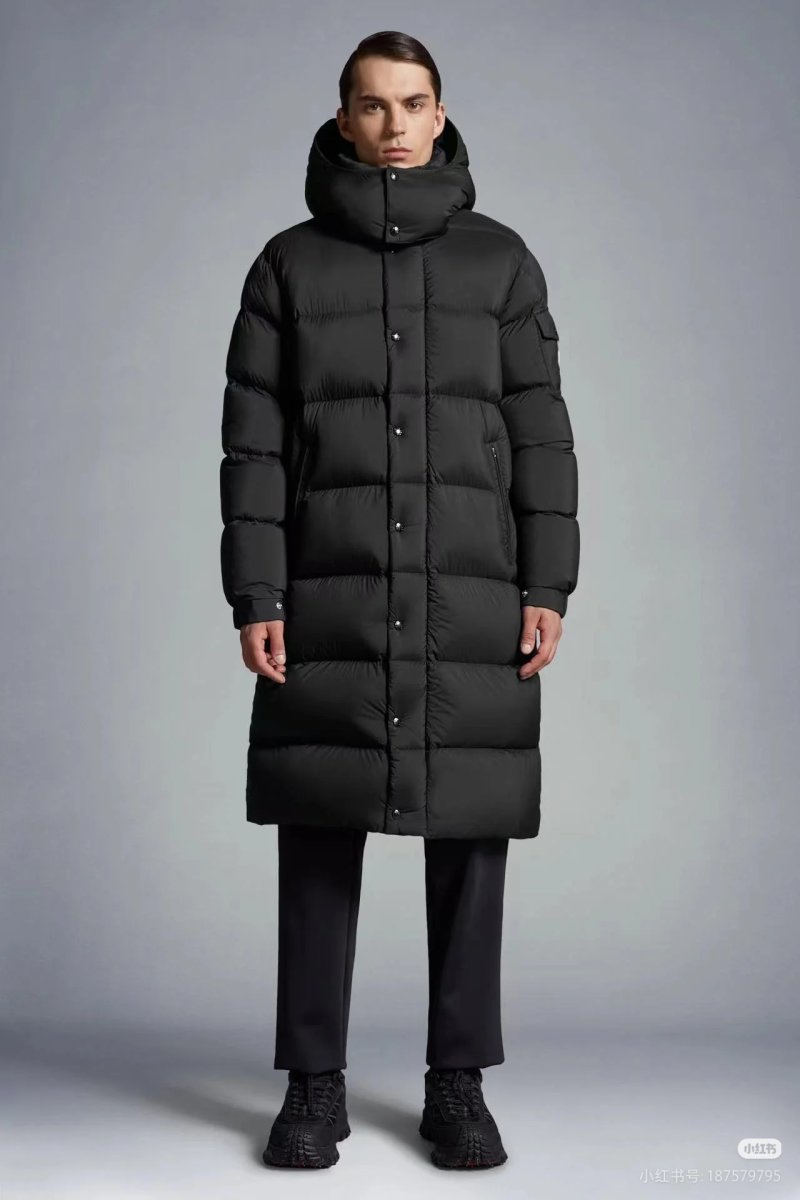 Moncler Black Long Puffer Down Jacket view