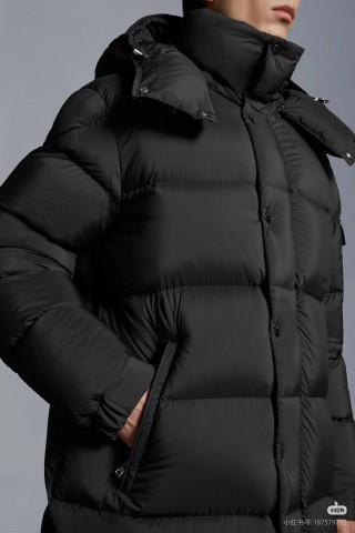 Moncler Black Long Puffer Down Jacket view 8