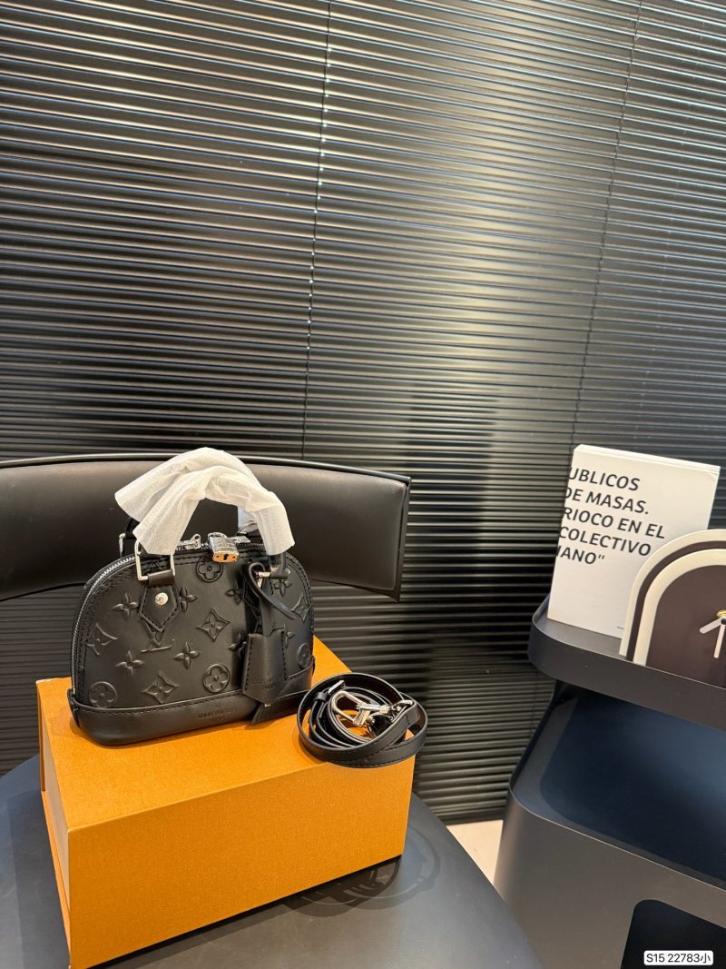 Louis Vuitton Alma Shell Bag Black
