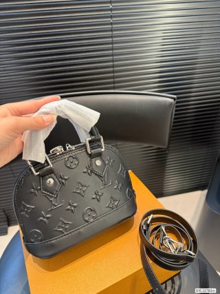 Louis Vuitton Alma Shell Bag Black view 5