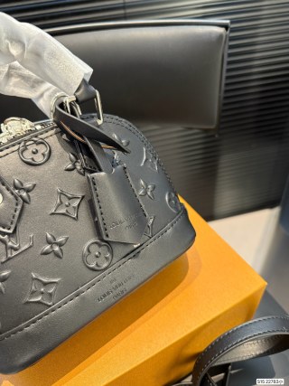 Louis Vuitton Alma Shell Bag Black view 7