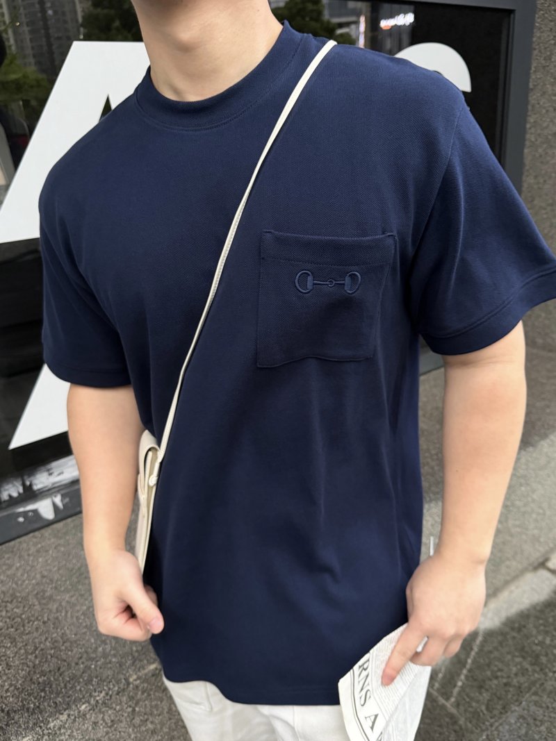 Gucci Horsebit Navy Short-Sleeve T-Shirt