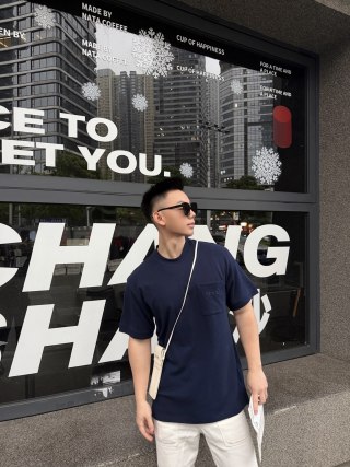 Gucci Horsebit Navy Short-Sleeve T-Shirt view 3