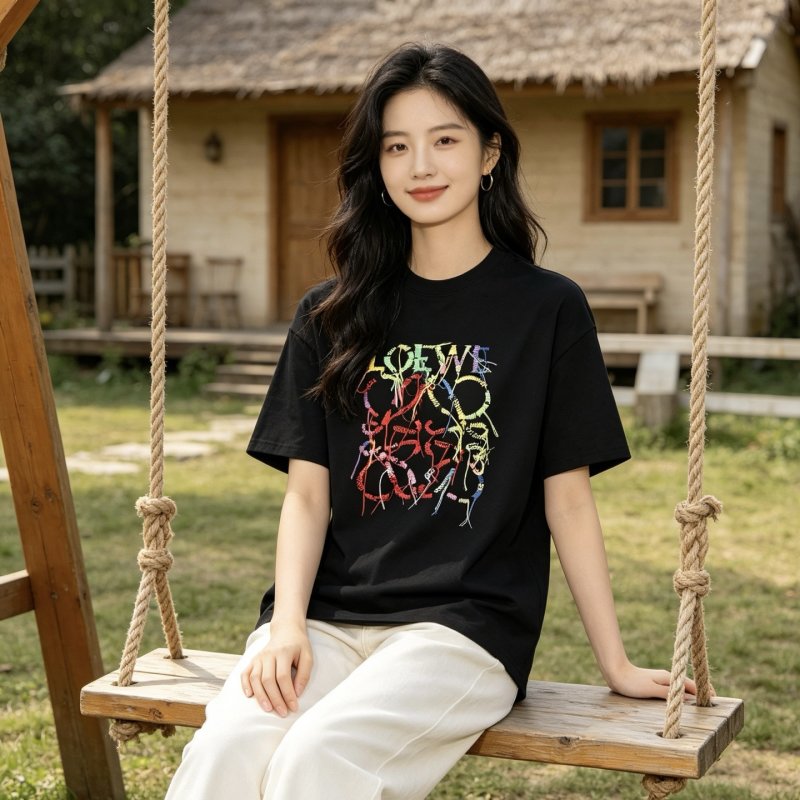 Loewe Graphic Logo Black T-Shirt view