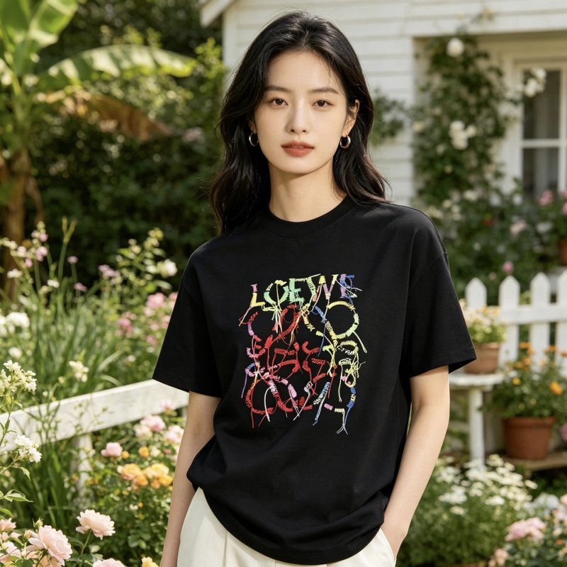 Loewe Graphic Logo Black T-Shirt view